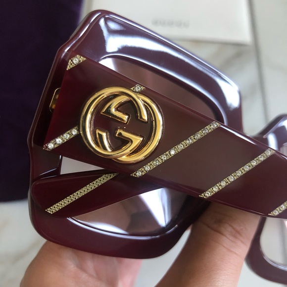 🔥NEW GUCCI SWAROVSKI CRYSTAL SUNGLASSES 🔥 - Picture 16 of 16